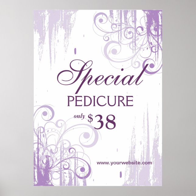 BEAUTY Salon Poster Spa Paint 'n Swirls (Devant)