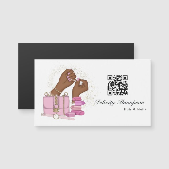 Beauty Salon QR Code (Front/Back)