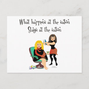 Beauty Salon Secrets Postcard