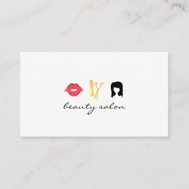 Beauty Salon / small / Appointment Card (Front)