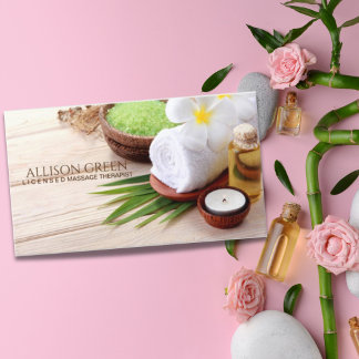 Beauty Salon SPA Aromatherapy Massage Salon  Business Card