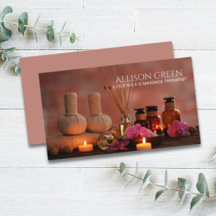 Beauty Salon SPA Massage Salon Aromatherapy Business Card