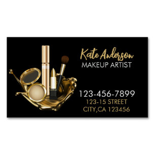 Beauty Salon Stylist Cosmetologist Makeup Artist  Magnetic Business Card