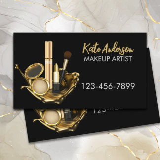 Beauty Salon Stylist Makeup Artist Cosmetologist  Business Card