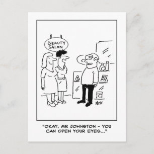 Beauty Salon Surprise Postcard