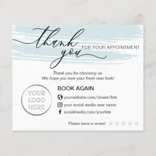 Beauty Salon Thank You Review Flyer