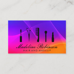 Beauty Salon Tools   Colourful Gradient Appointment Card
