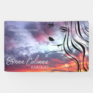 Beauty Salon Watercolor Modern Elegant Eyelash  Banner