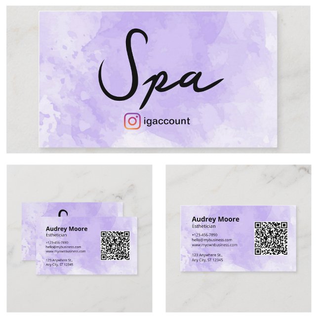 Beauty Spa Aesthetician Business Card (Beauty Spa Esthetician Business Card
)