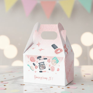 Beauty spa glitz and glam birthday party favor box
