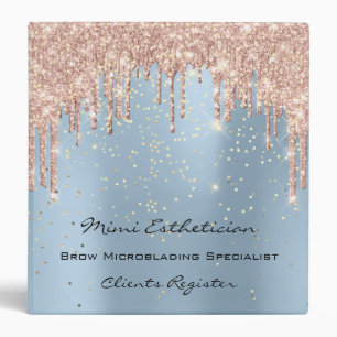 Beauty Studio Makeup Artist Event Planner Blue VIP Binder