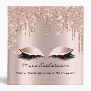 Beauty Studio Makeup Artist Event Planner Eyes Binder