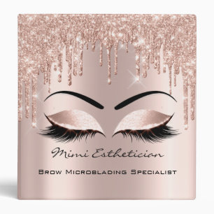 Beauty Studio Makeup Artist Event Planner Eyes Binder