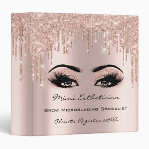 Beauty Studio Makeup Artist Event Planner Lashes Binder