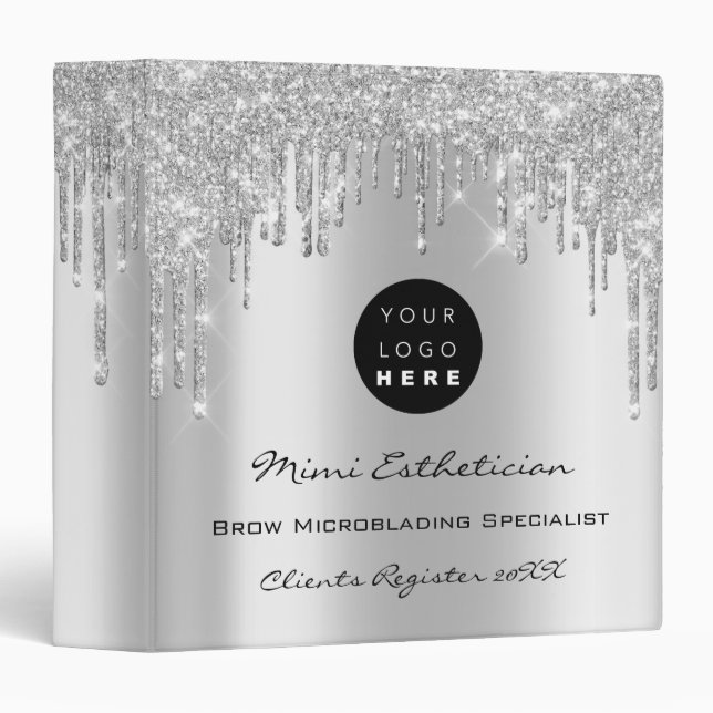 Beauty Studio Makeup Artist Event Planner Logo Binder (Front/Spine)