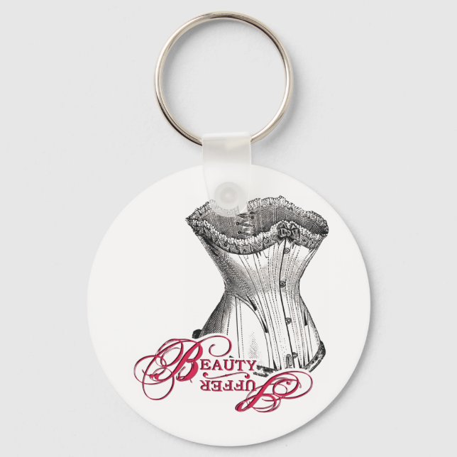 Beauty / Suffer Corset Keychain (Front)