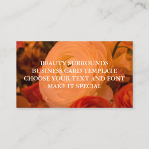 BEAUTY SURROUNDS BUSINESS CARD TEMPLATE