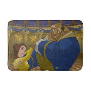 Beauty & The Beast   Belle & The Beast Dancing Bath Mat