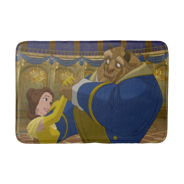 Beauty & The Beast | Belle & The Beast Dancing Bath Mat (Front)