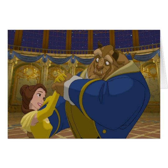 Beauty & The Beast | Belle & The Beast Dancing Card