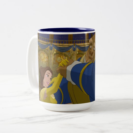 Beauty & The Beast | Belle & The Beast Dancing Two-Tone Coffee Mug