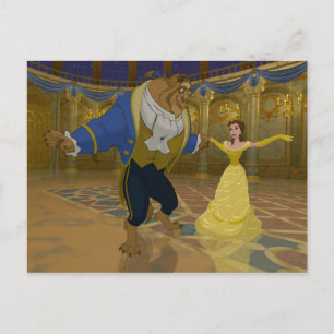 Beauty & The Beast Dancing in the Ballroom Postcard