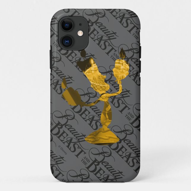 Beauty & The Beast | Lumière Silhouette Case-Mate iPhone Case (Back)