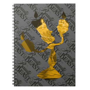 Beauty & The Beast   Lumière Silhouette Notebook