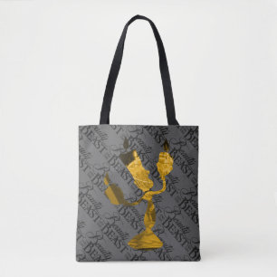 Beauty & The Beast Lumière Silhouette Tote Bag
