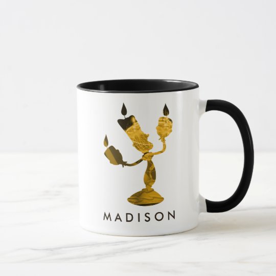 Beauty & The Beast | Lumière Silouette Mug