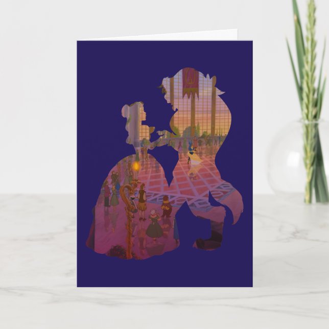 Beauty & The Beast | Silouette Dancing Card (Front)