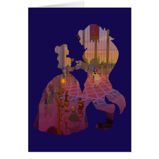 Beauty & The Beast | Silouette Dancing Card