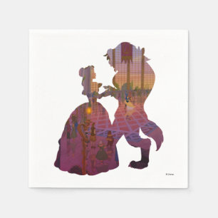 Beauty & The Beast   Silouette Dancing Napkin