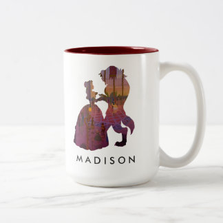 Beauty & The Beast | Silouette Dancing Two-Tone Coffee Mug