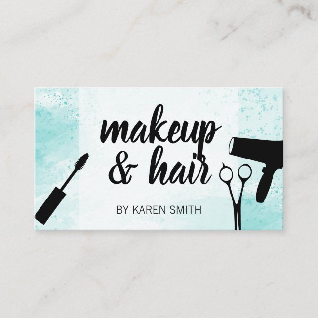 Beauty Tool Kit | Womens Cosmetics Appointment Card (Front)
