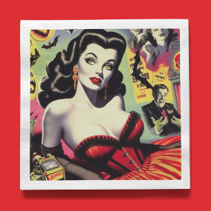 Beauty Vampire Pin-up Napkin