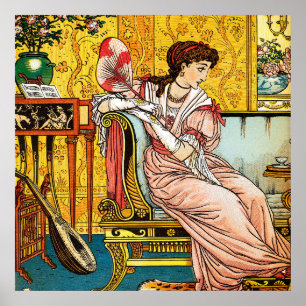 Beauty, Vintage Illustration by Walter Crane Poster
