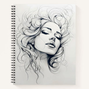 Beauty Woman Sketch Notebook