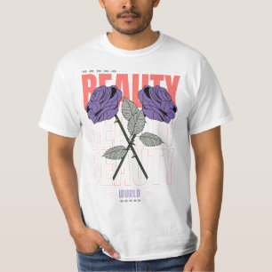 Beauty World Shirt – Gothic Rose Aesthetic Design
