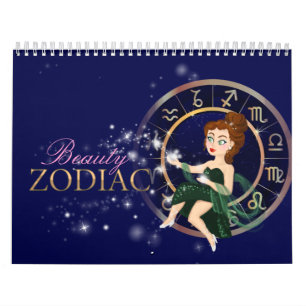 Beauty zodiac signs  plus elements  symbol chart calendar