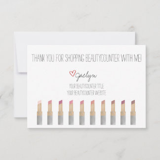 Beautycounter Hand-drawn Thank You Card