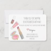 Beautycounter Produit Carte de remerciements dessi
