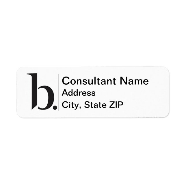 Beautycounter Retour Étiquette NOUVEAU LOGO (Devant)