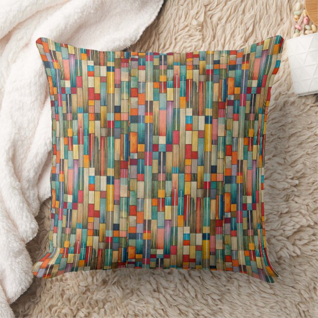 Beautyful Abstract Pattern Design Kissen Throw Pillow (Blanket)
