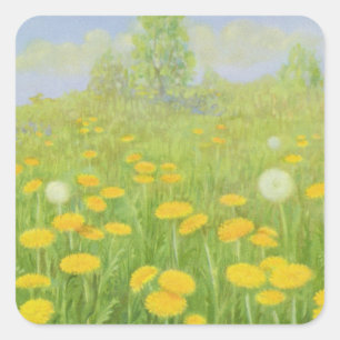 Beautyful Dandelion by Cargill, 1937 Square Sticker