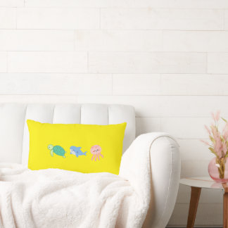 Beaux animaux de mer Coussin avec Arrière - plan J