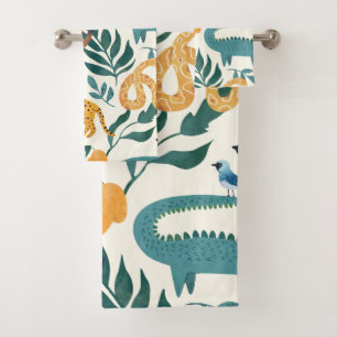 Beaux animaux sauvages motif pour garçons l Bleu J