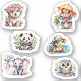 Beaux animaux Stickers Vinyl