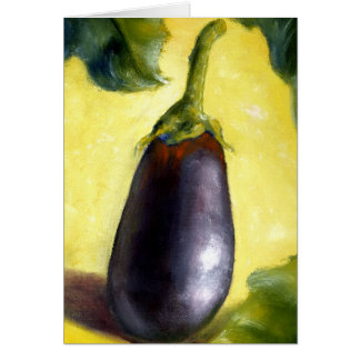 Beaux-arts d'aubergine de la peinture à l'huile