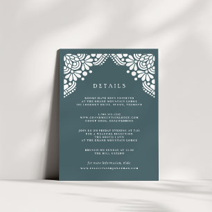 Beaux Arts Guest Information Card Spruce